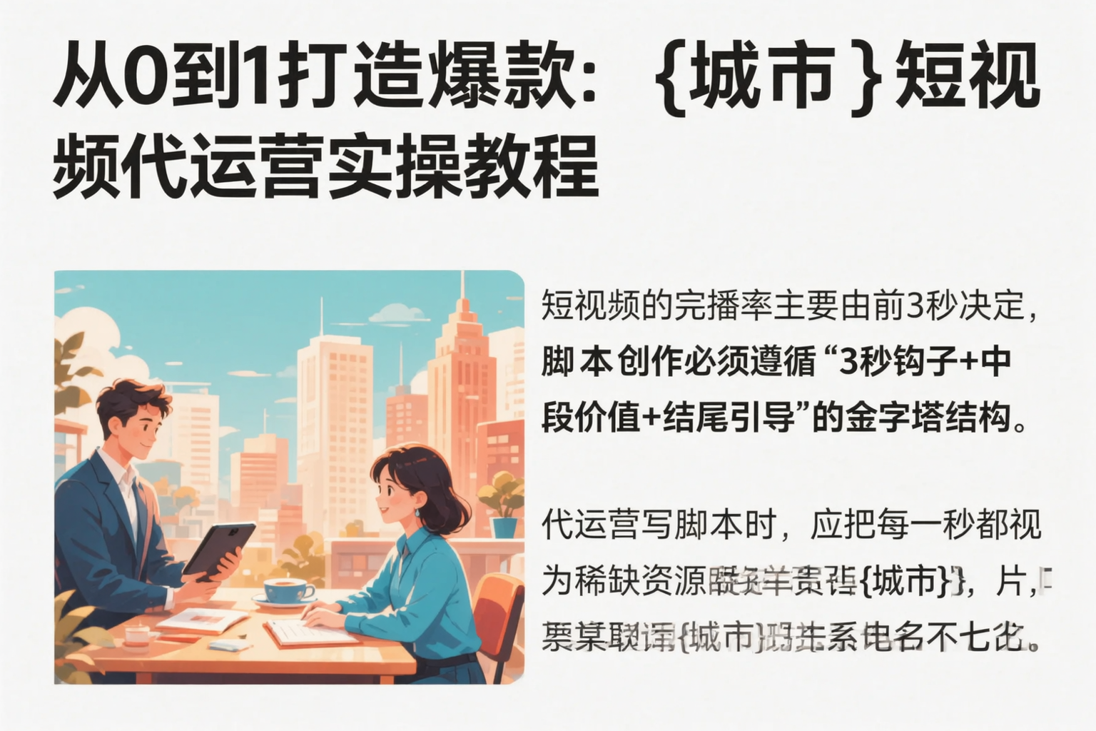 从0到1打造爆款：泰安短视频代运营实操教程
