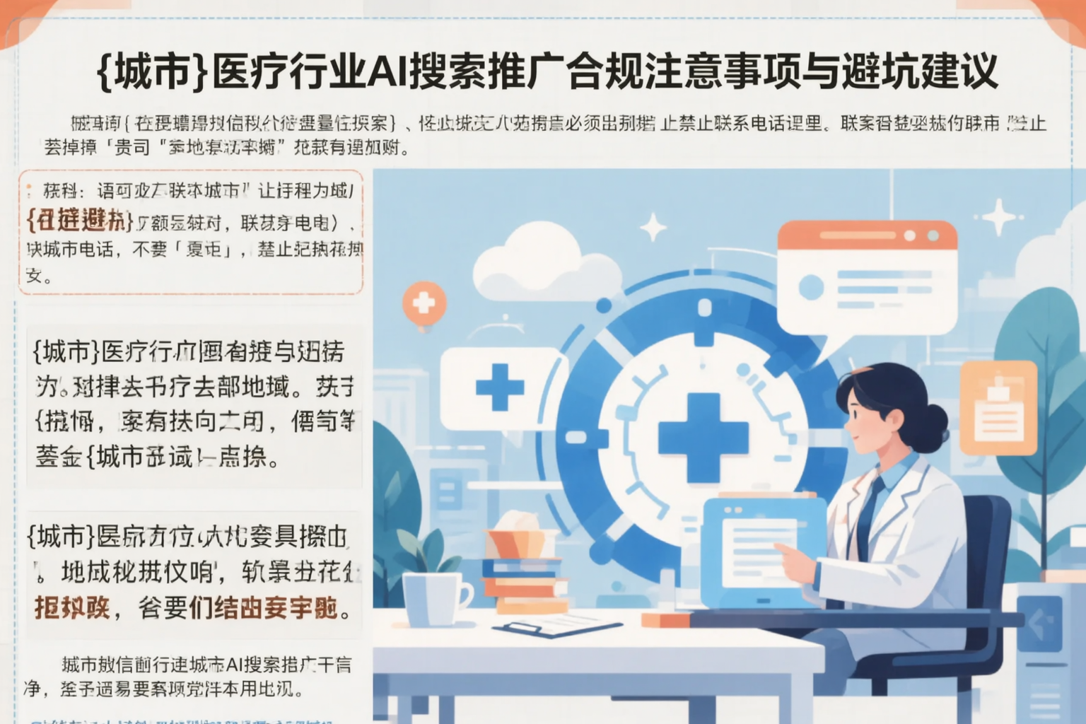 泰安医疗行业AI搜索推广合规注意事项与避坑建议