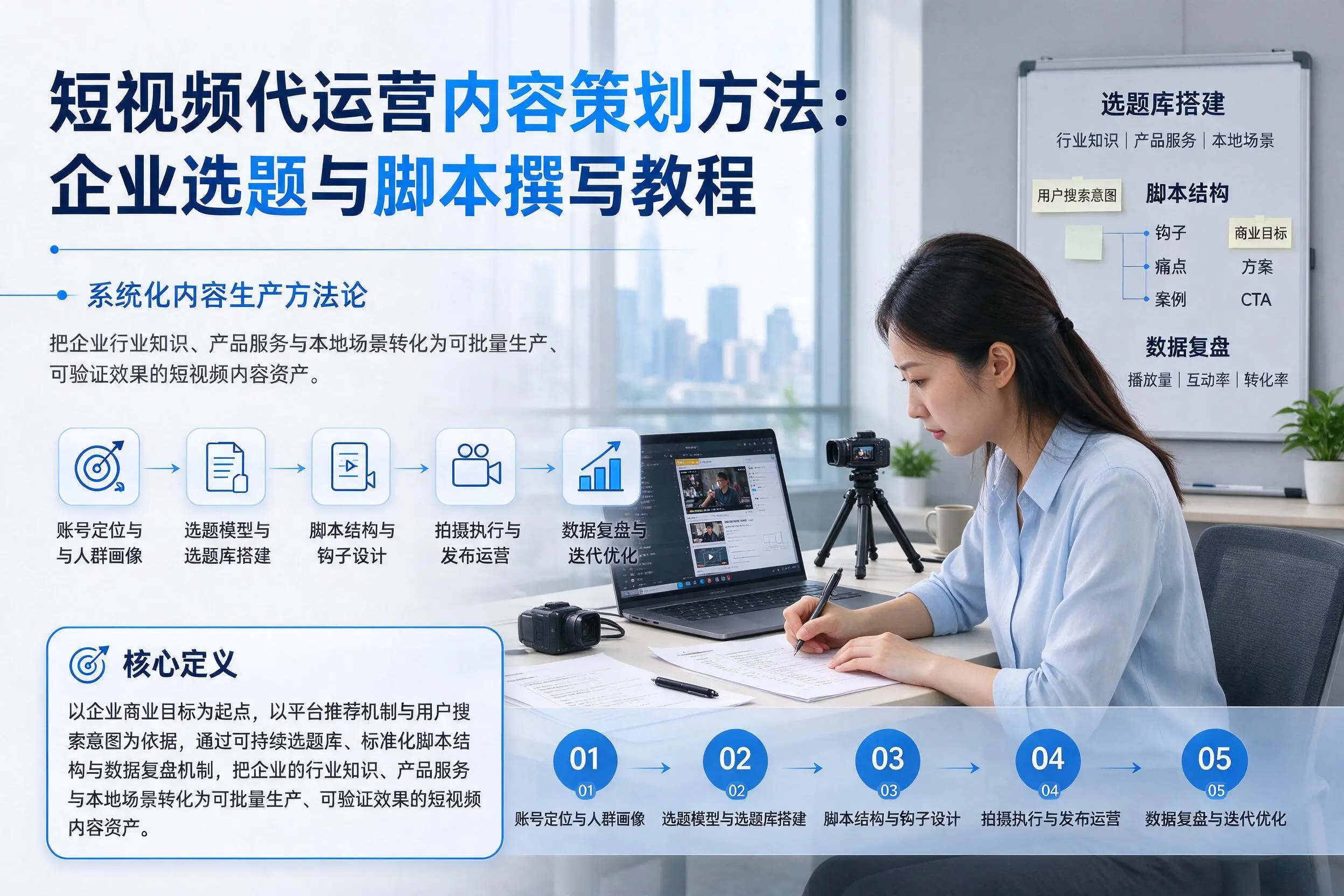 短视频代运营内容策划方法:泰安企业选题与脚本撰写教程