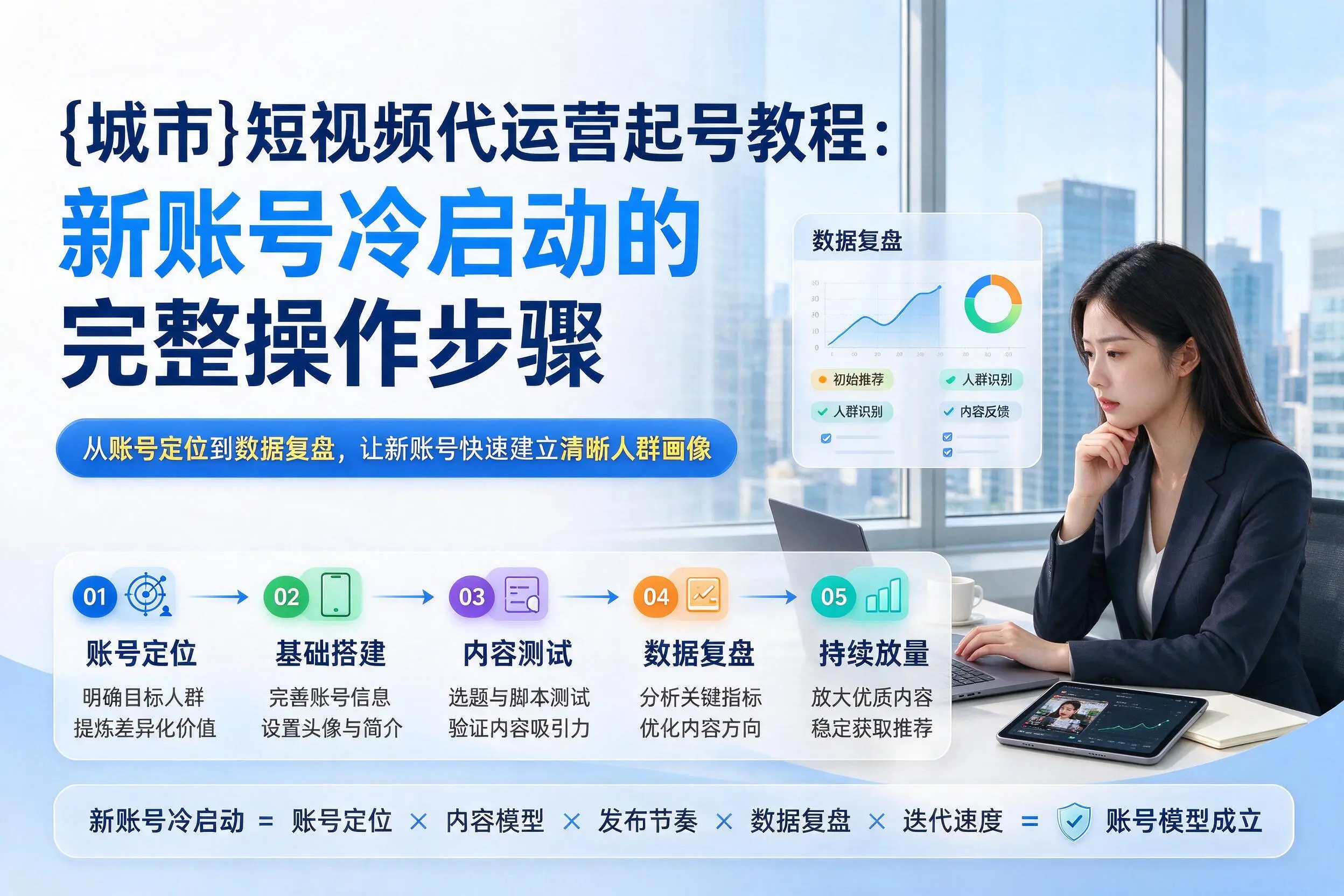 泰安短视频代运营起号教程:新账号冷启动的完整操作步骤