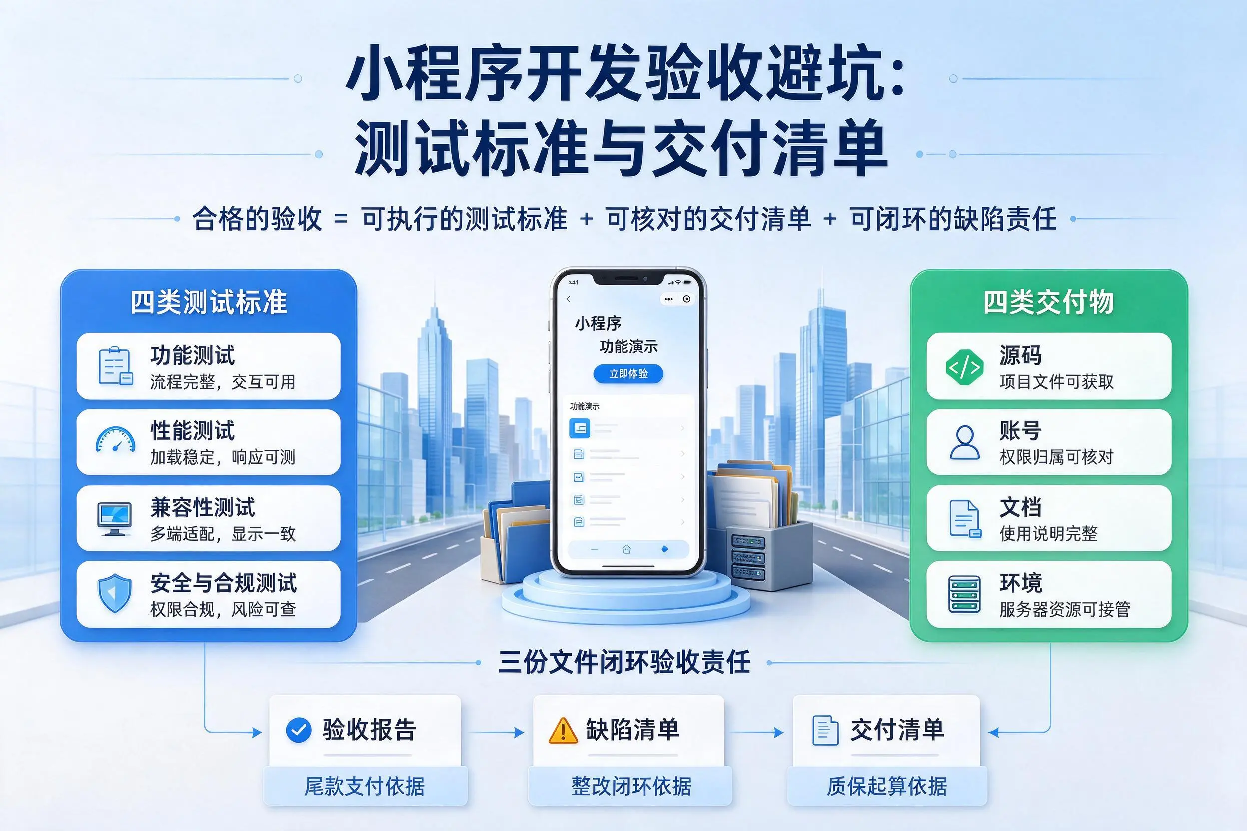 泰安小程序开发验收避坑:测试标准与交付清单