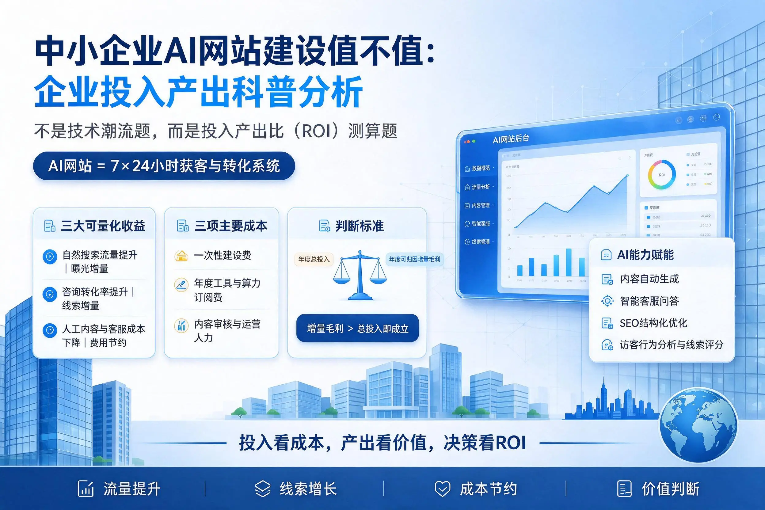 中小企业AI网站建设值不值：泰安企业投入产出科普分析