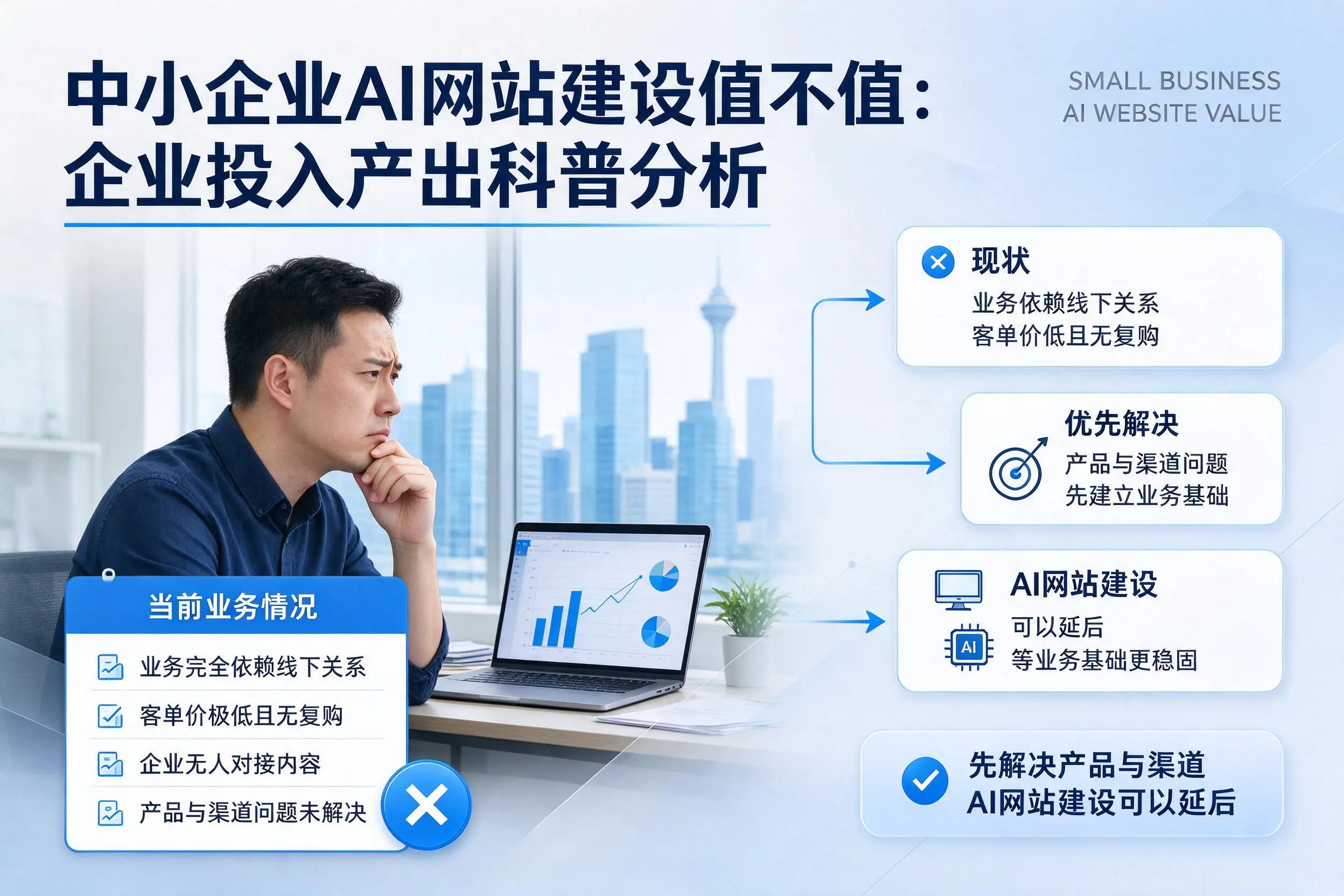 中小企业AI网站建设值不值：泰安企业投入产出科普分析