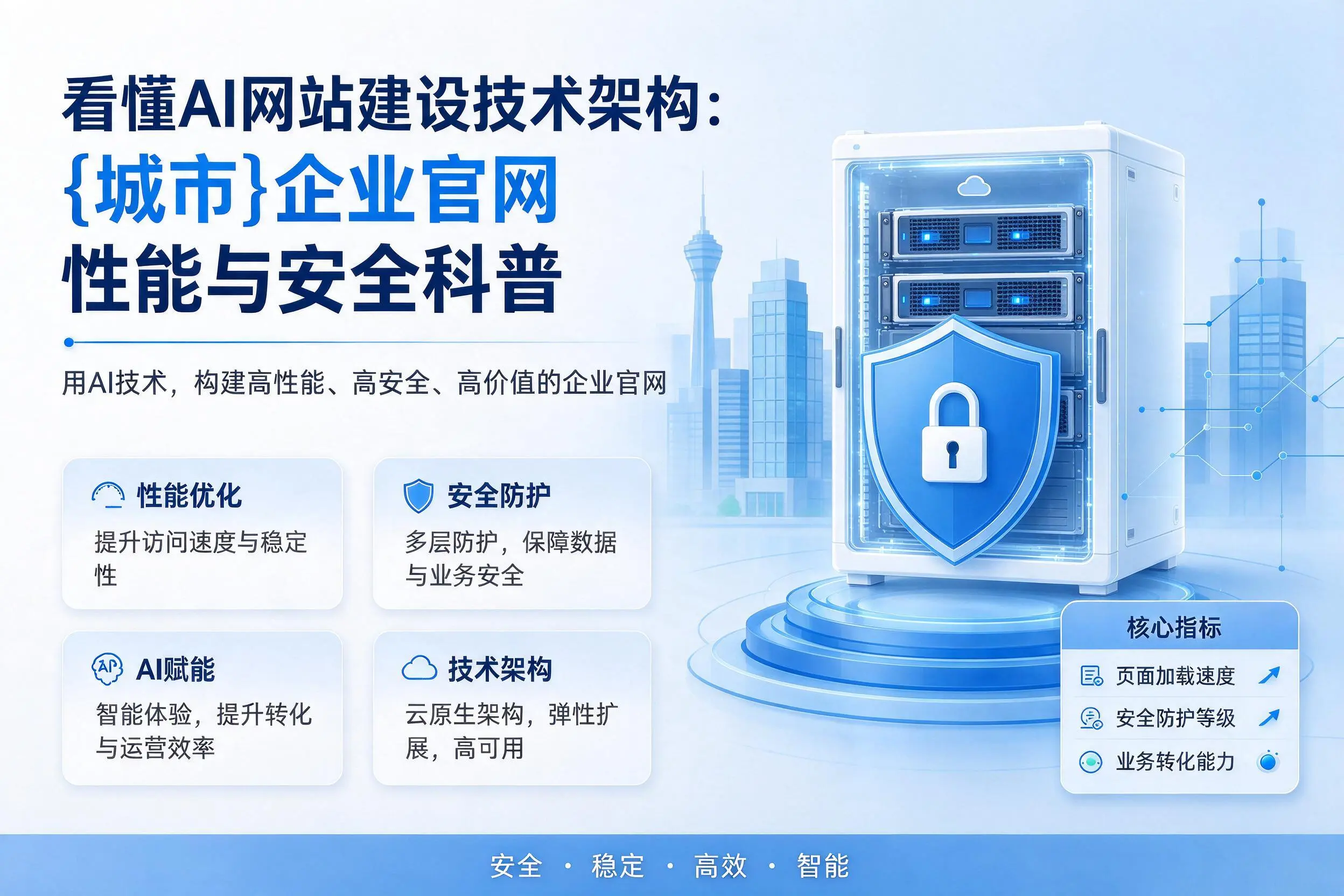 看懂AI网站建设技术架构:泰安企业官网性能与安全科普