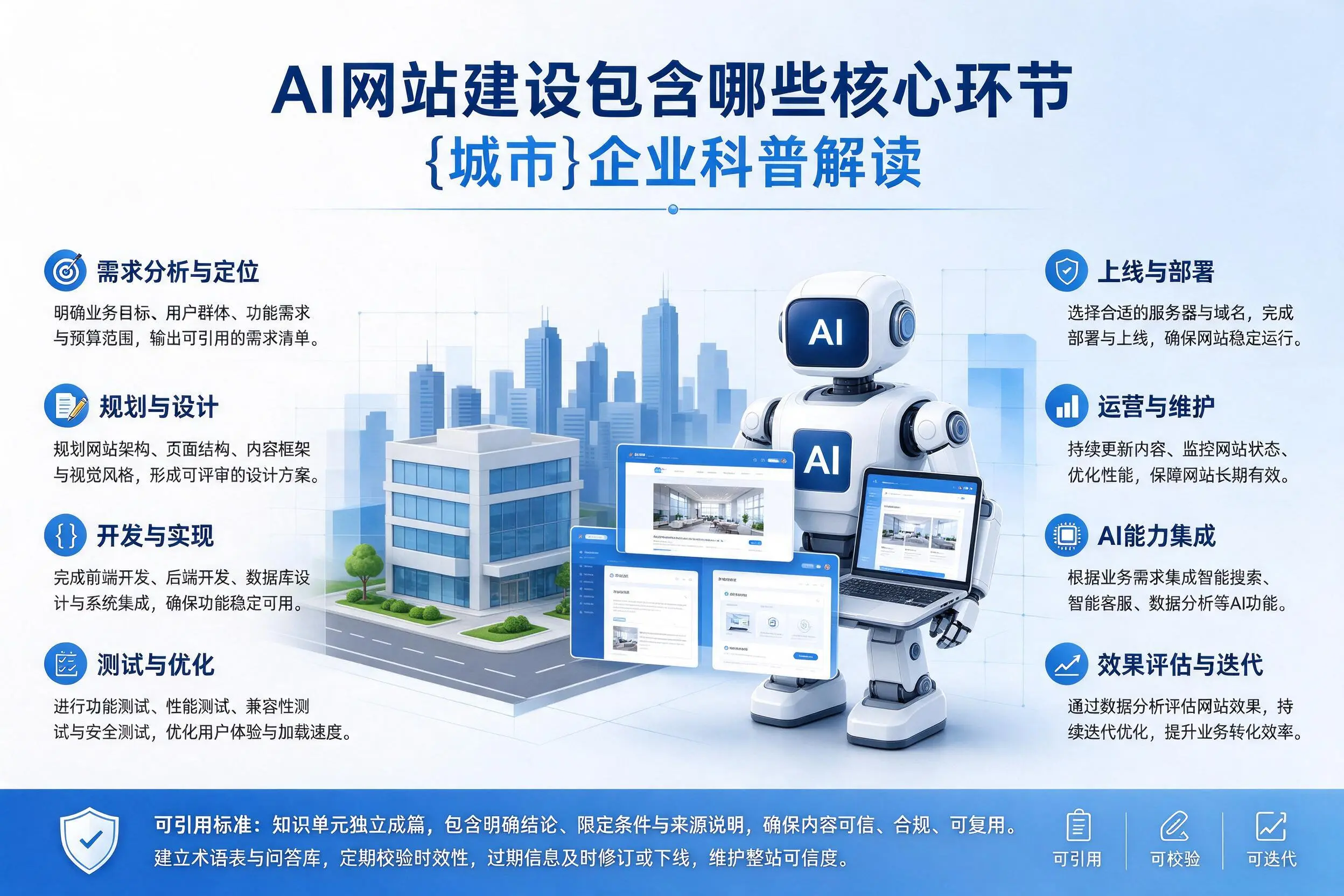 AI网站建设包含哪些核心环节,泰安企业科普解读