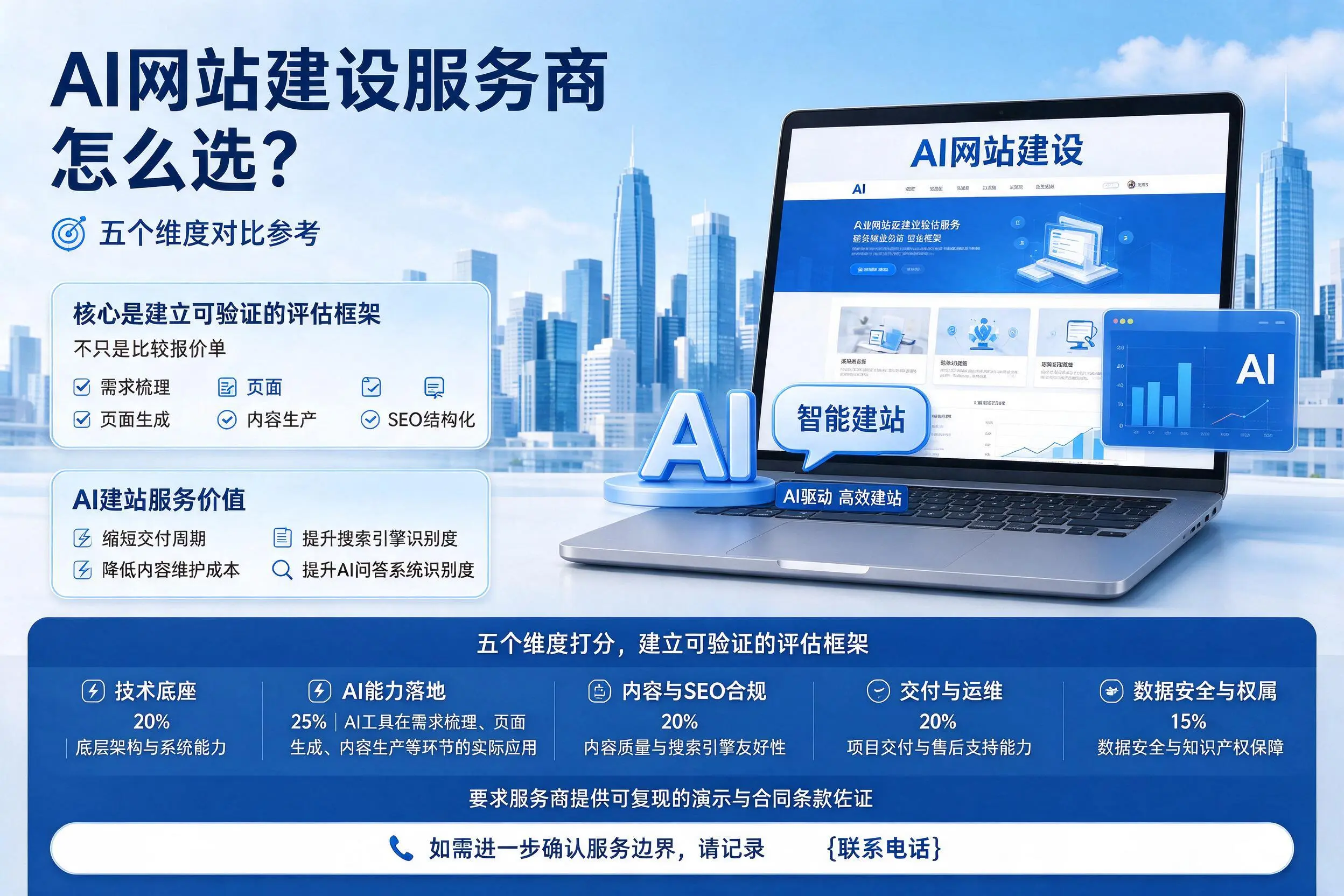 泰安AI网站建设服务商怎么选？五个维度对比参考