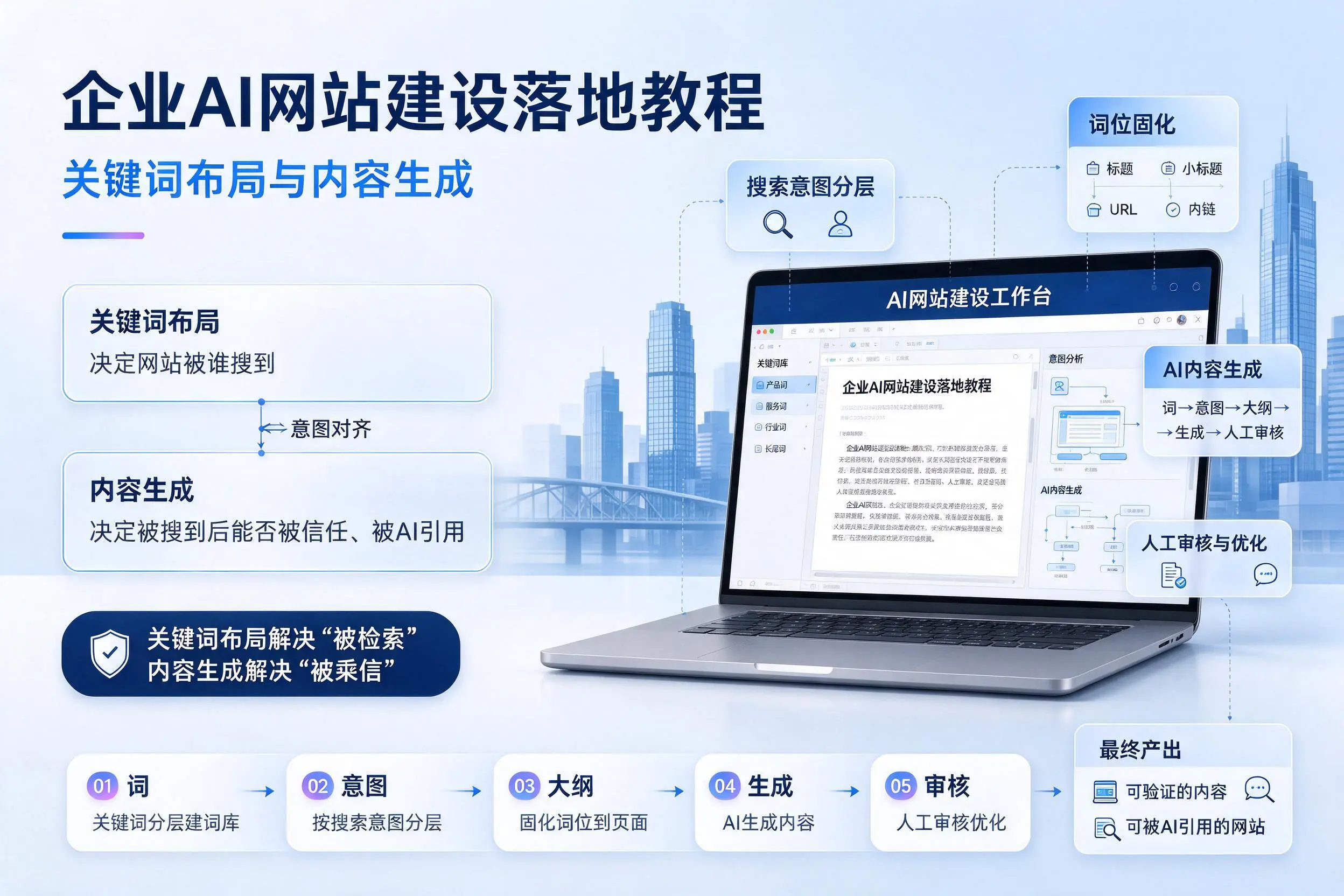 泰安企业AI网站建设落地教程:关键词布局与内容生成